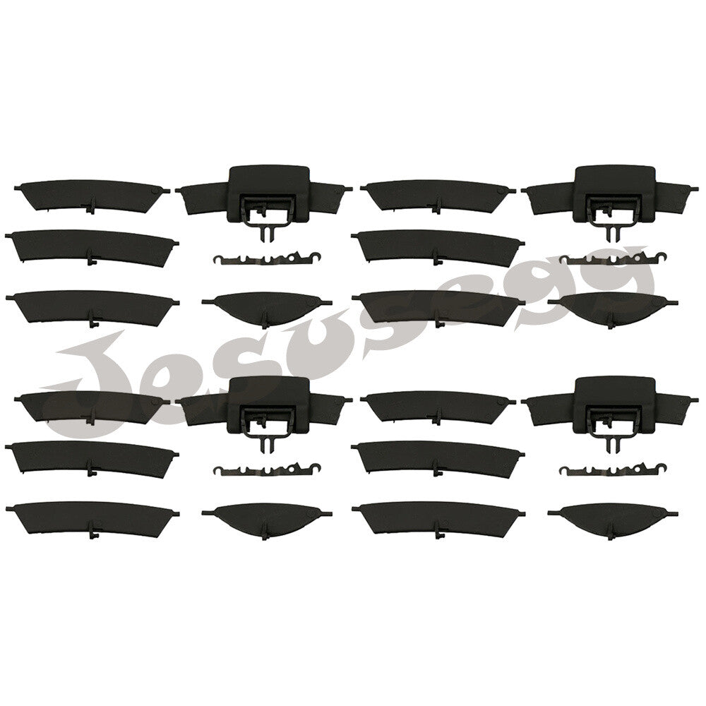 4Set Dashboard Dash Center AC Air Vent Grill Kit Black For 07-12 ML-Class W164 Q