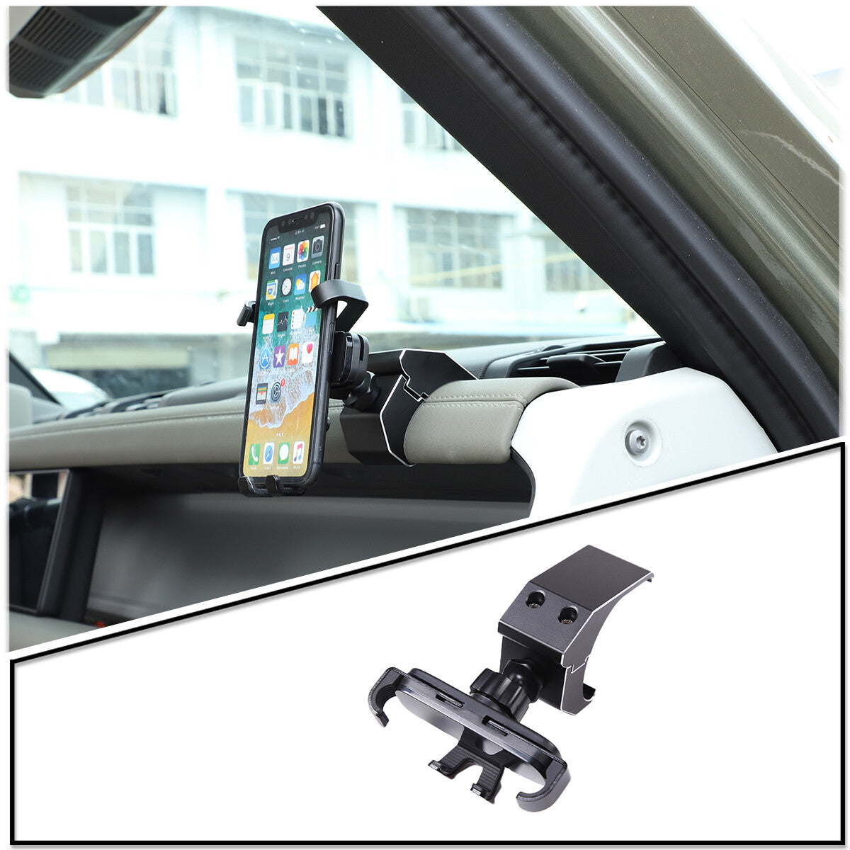Smooth black ABS range hood handle accent cover decoration suitable for Hummer H2 2003-2009 - v