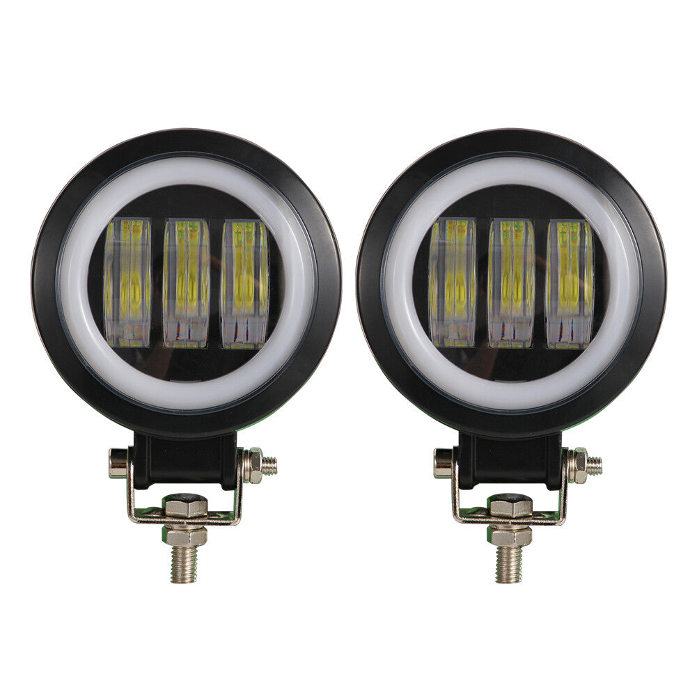 4inch LED Work Light Bar Round 12V 24V Portable Spotlights Motorcycle Off 2pcs Q