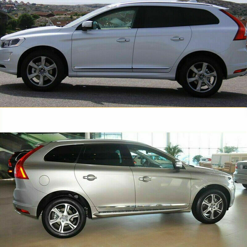 for Volvo XC60 2014-2017 Chrome Side Door Body Molding Cover Anti-collision Trim