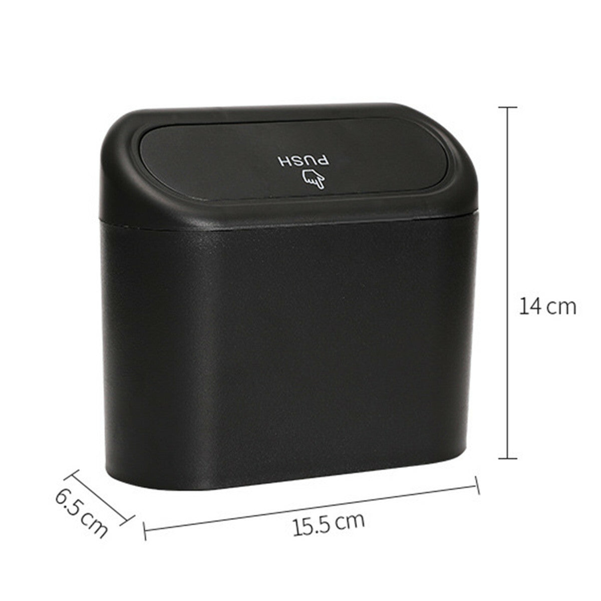 Portable Trash Can Garbage Litter Bin Bag Organizer Leak Proof For Car Home