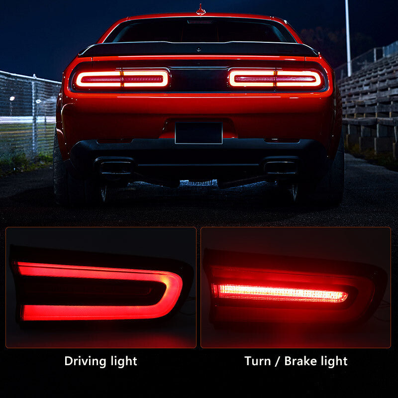 For 2015-2023 for Dodge for Challenger Rear Outer LED Tail Lights Lamp Passenger Right v
