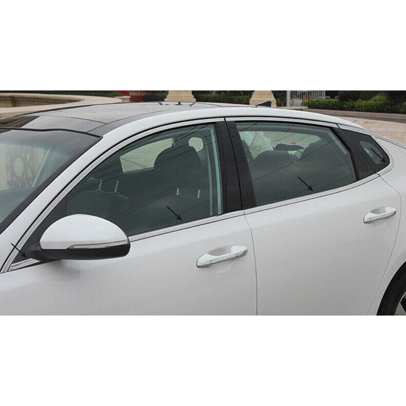 for Kia Optima 16-20 Chrome Steel Window bottom Strip Sill Molding Cover Trim 8x