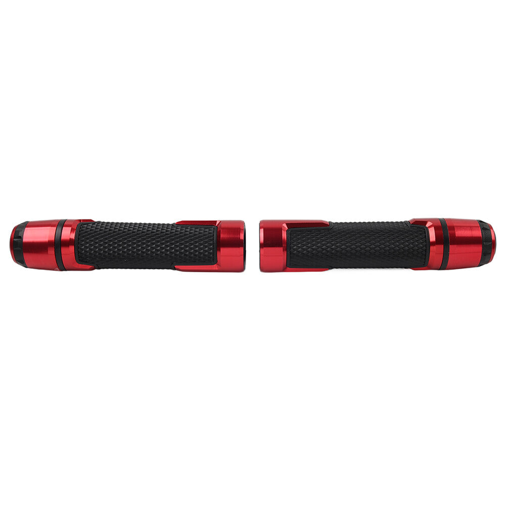 Red Motorcycle 22MM 7/8 Inch Handlebar Grips With Bar Ends Fit for Harley Fit for Honda