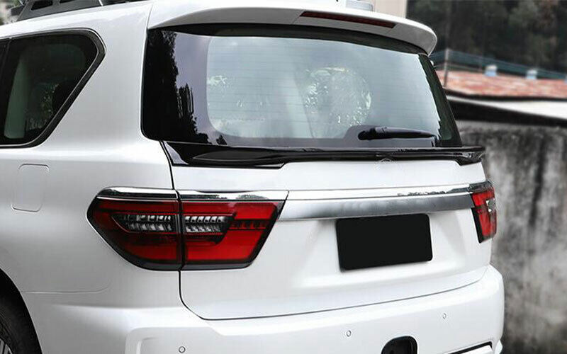 for Nissan Armada Patrol 2021-2024 Black Rear Spoiler Tail Trunk Center Wing Bar