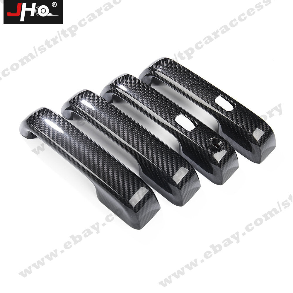 Real Carbon Fiber Door Handle Covers Trim Decor For 2017-2020 for Ford F150