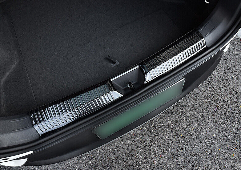 Titanium Rear Bumper Protector Guard Trim for Volkswagen ID.4 2021-2023 Black