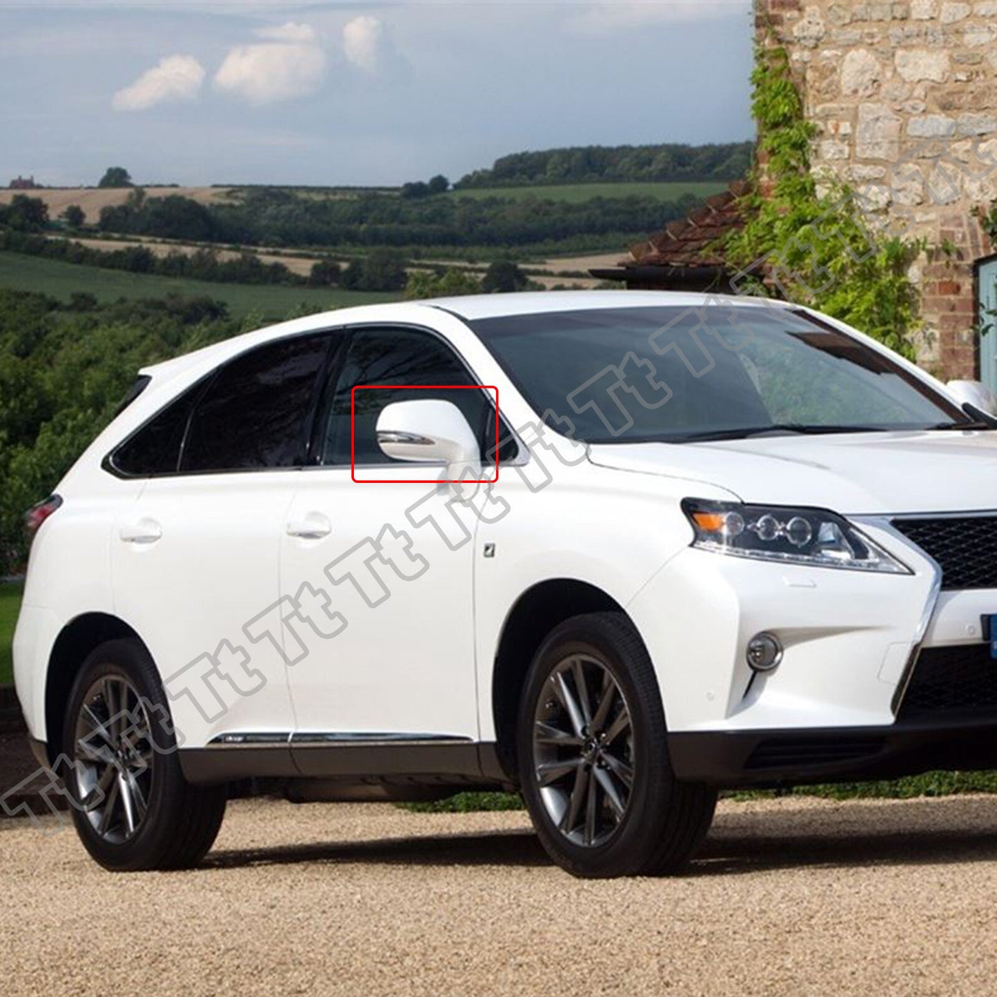 Suitable for 09-15 for Lexus RX350 RX450H sequential LED side mirror turn signal smoked- v