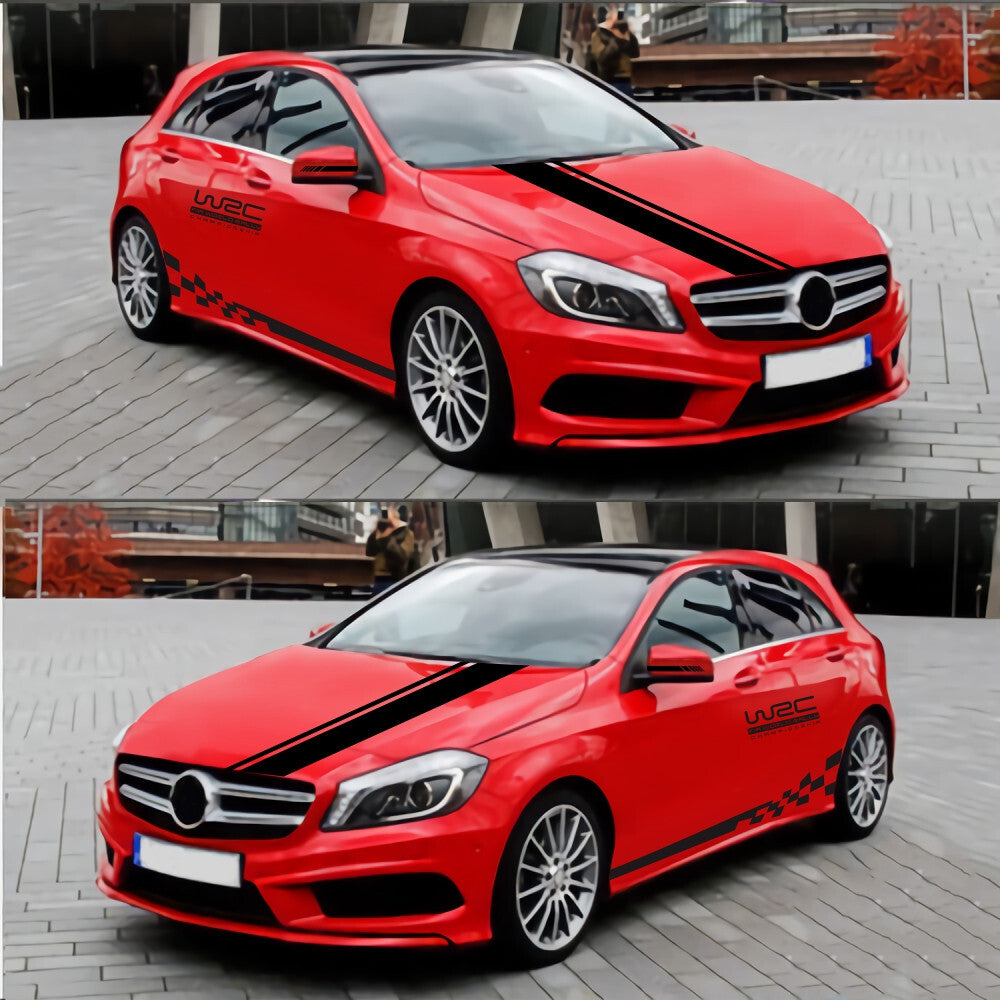 Car Stickers DIY Full Body Vinyl Decals Side Stripe Long Waterproof Accessories