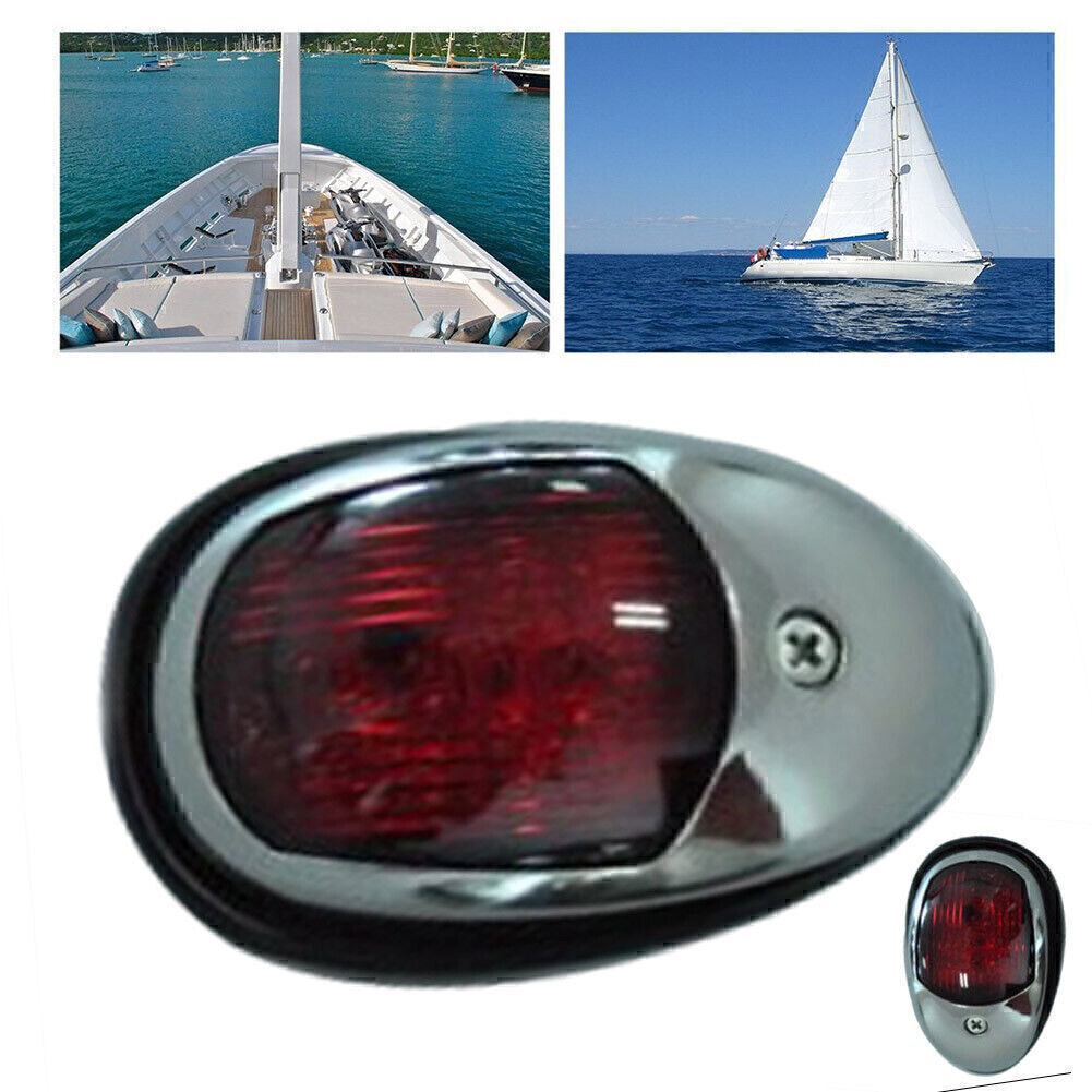 12V Marine Navigation NAV Light, Ocean Yacht Red Waterproof Signal LED Bulb n