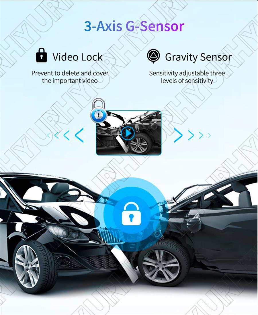 12 4K Wifi Car DVR Dash Camera Rear View Mirror GPS Video For Wireless Carplay