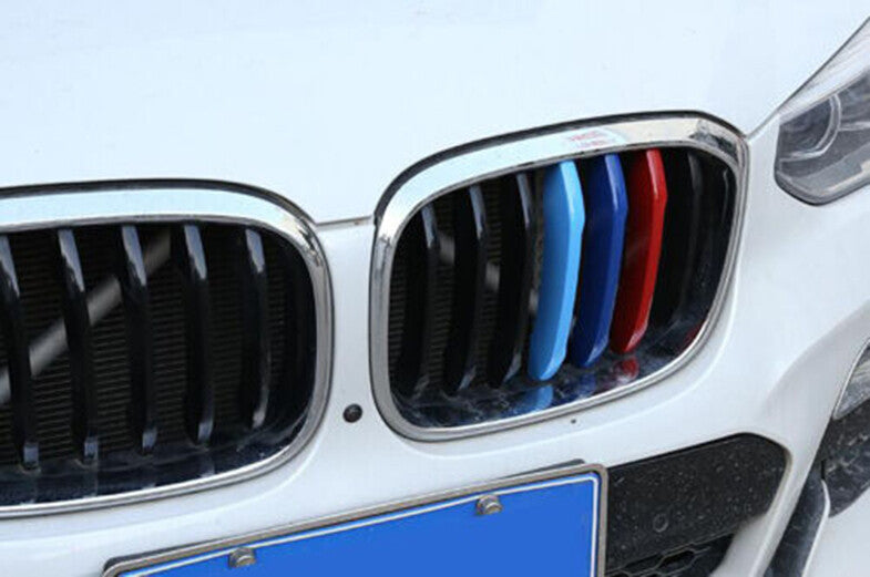 for BMW X3 2018-2021 M-Color Car Front Center Mesh Grille Grill Strip Cover Trim