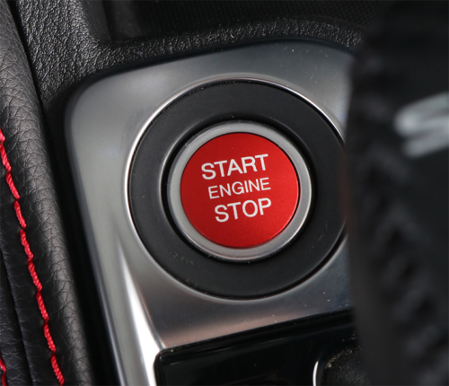 For 2020-22 for Nissan Sentra Alloy Red Engine Start Stop Switch Button Cover Trim