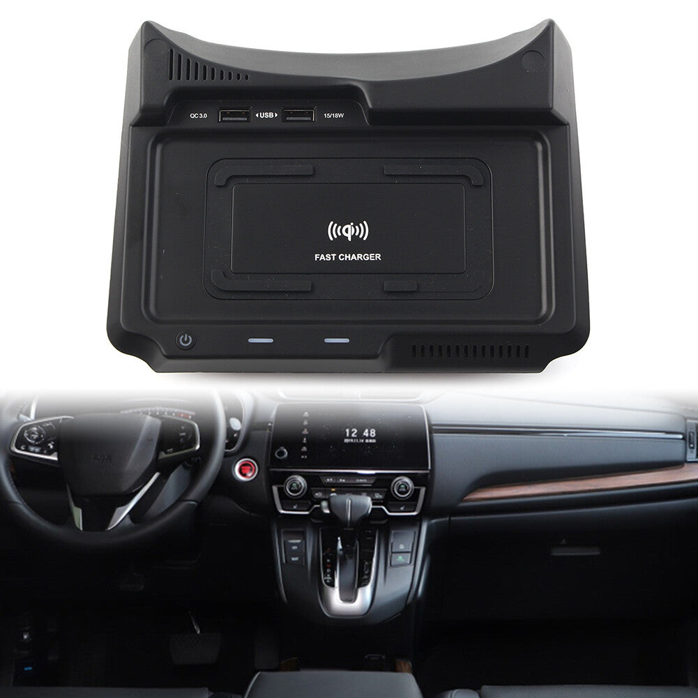 Wireless Car Charger Phone Fast Charging Pad Fit for Honda CRV CR-V 2017-2019 2018