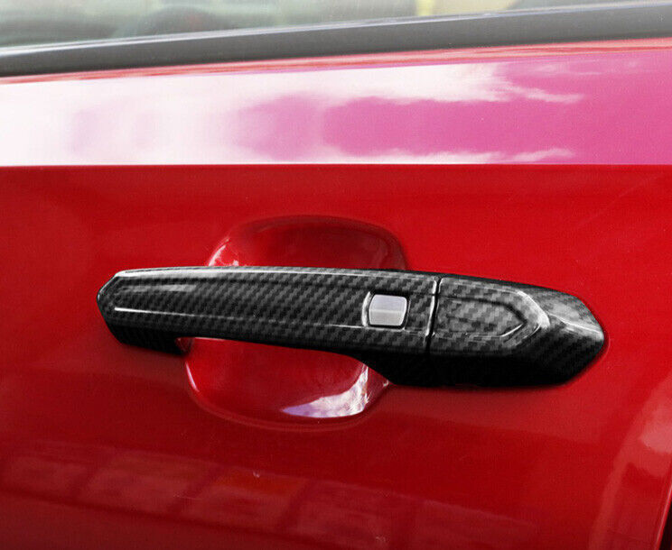 Carbon Fiber Outer Side Door Handle Cover Trims for Smart for Cadillac CT4 2021-2023