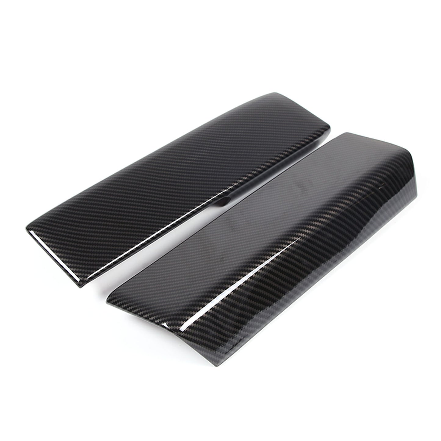 Red Carbon Fiber Center Storage Box Panel Decal Trim for Corvette C8 2020-23- v