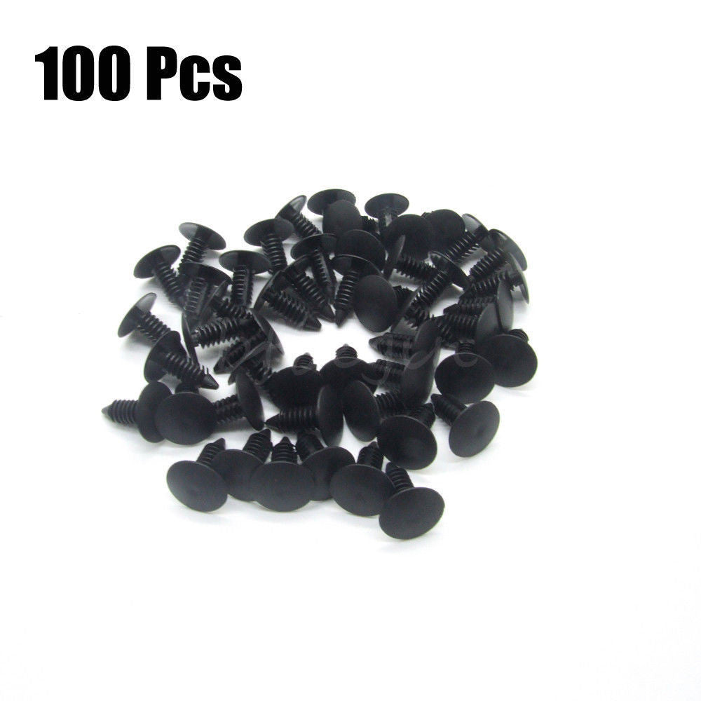 100-piece clamp for hole plastic rivet holders, mudguards, anti-collision fasteners, 8mm