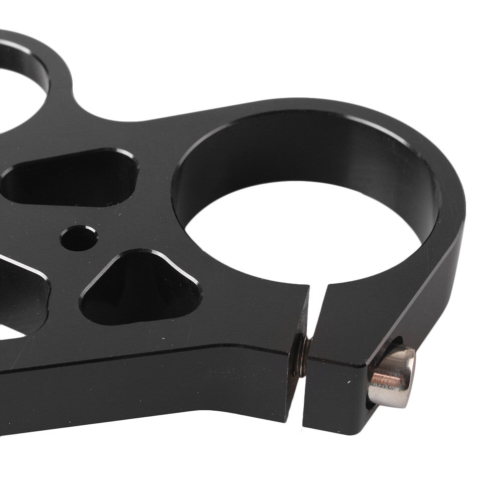 Front Triple Tree End Upper Top Clamp Fits 2008-16 for Yamaha YZF R6 Black Aluminum Q