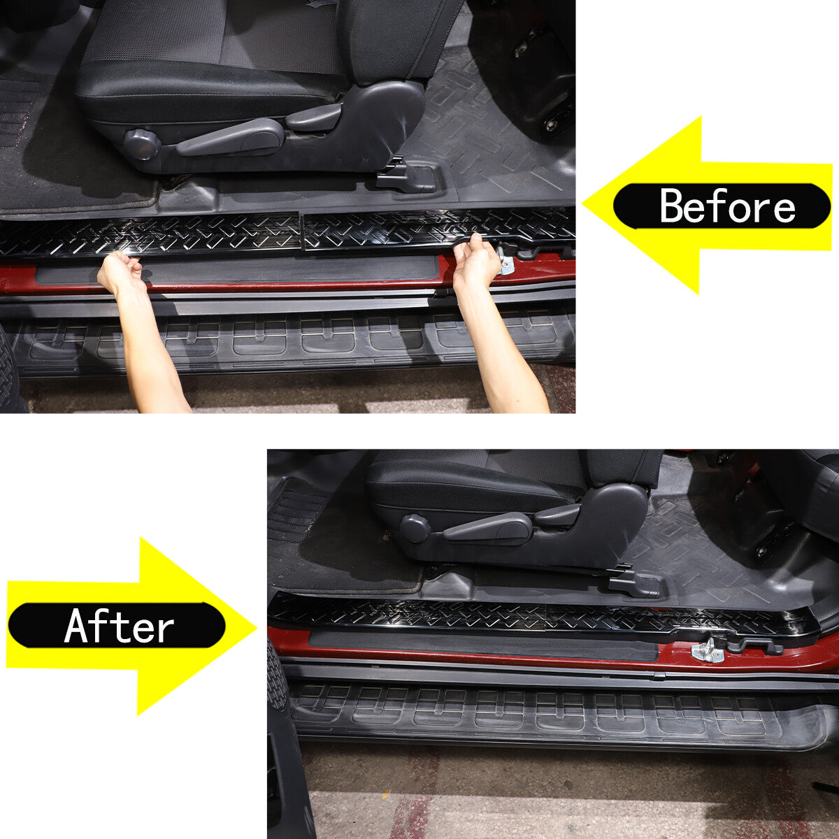 Chromium ABS rear D-Column Trim Ca protective cover suitable for Hummer H3 2005-09 SUV- v