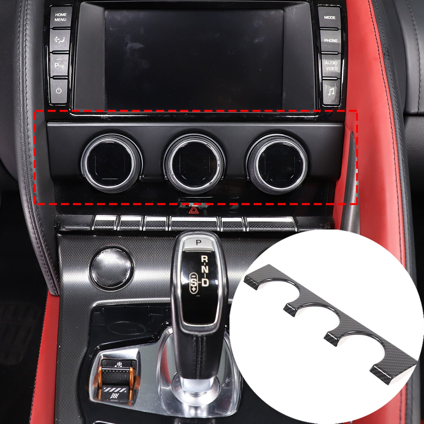 Suitable for 2022-23 for @ Tundr @ rear high mounted brake light turning black protective cover decoration- v