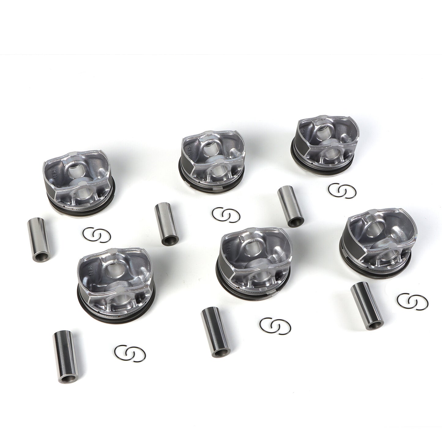 6Pistons Rings Set + 6pcs Connecting Rod 11247624615 for BMW F20 F21 F30 F10 X3