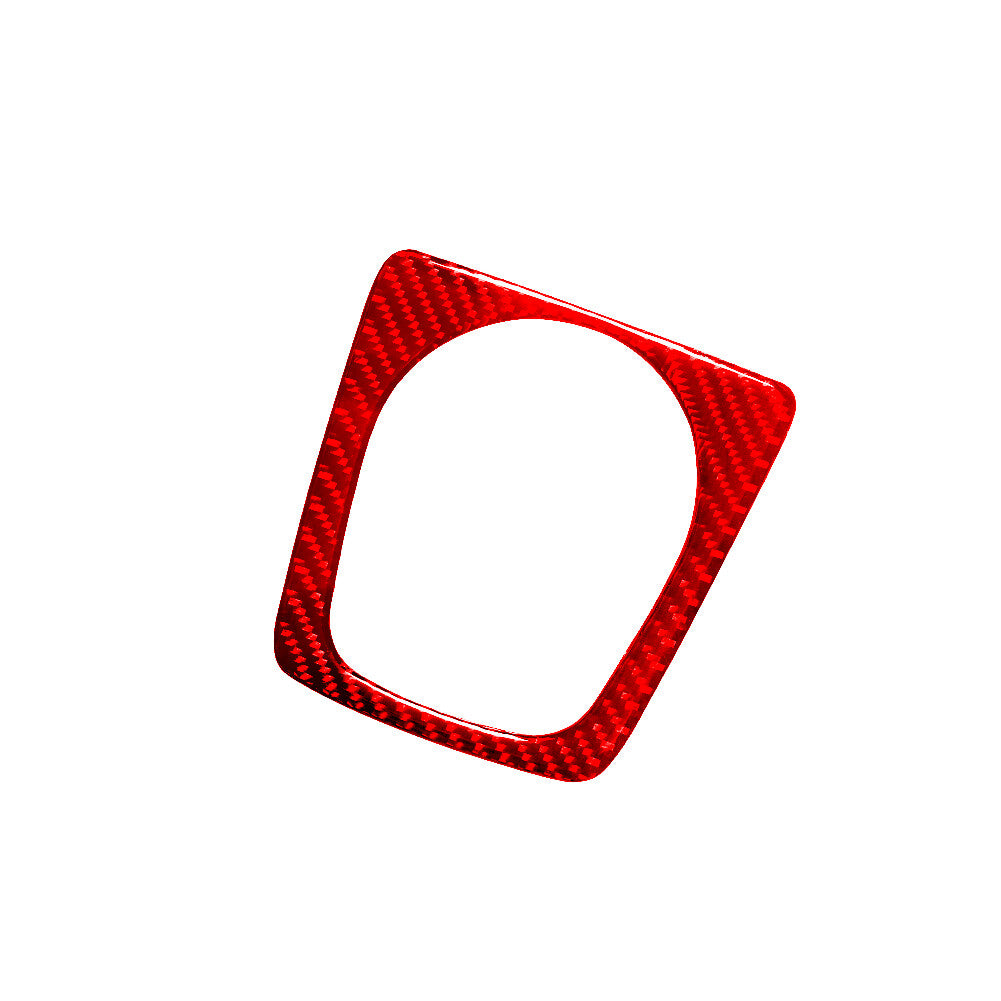 Red Carbon Fiber Cup Holder Trim for Mercedes-Benz CLA GLA 2014-2018