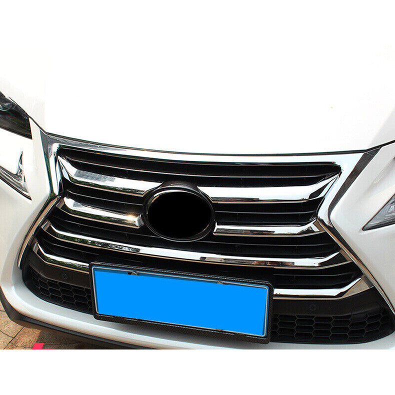 Chrome Front Center Mesh Grille Grill Strip Cover for Lexus NX200t 300h 2015-17