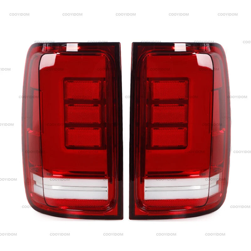 pair of LED taillights, brake lights, and turn signals for Volkswagen Amarok V6 2009-2020.