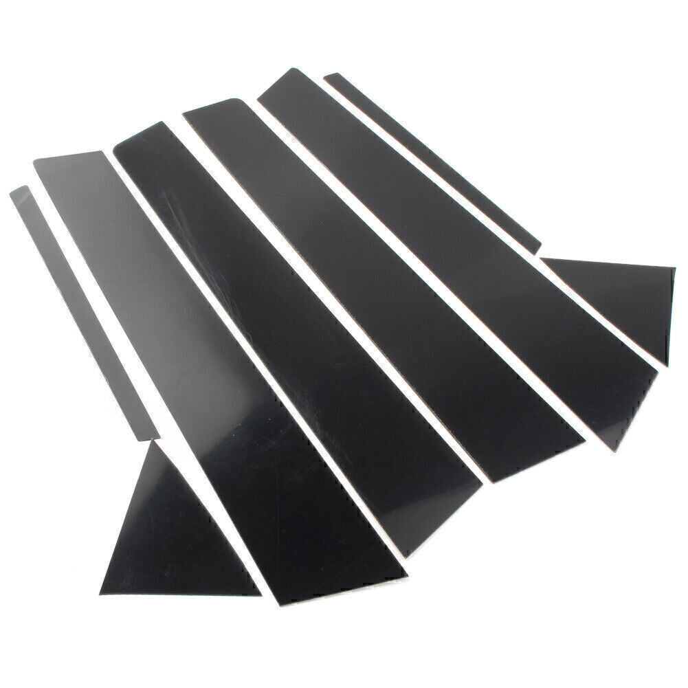8pcs Pillar Posts Door Trim Black Cover for Hyundai for Elantra Sedan 2017 2018