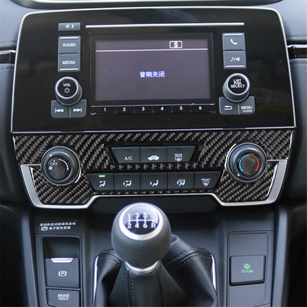 Carbon Fiber Central Console CD Panel Cover Trim for LEXUS IS250 IS350 2014-2018 v