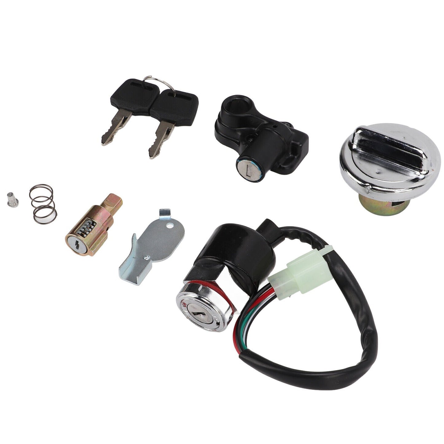 For DAX Skyteam 50cc 125cc Ignition Switch Gas Cover Kit Helmet Lock 2-Key Set