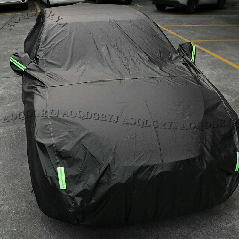 Black Car Cover Custom-Fit Waterproof Sunshade for LEXUS ES300H ES350 2018-2022