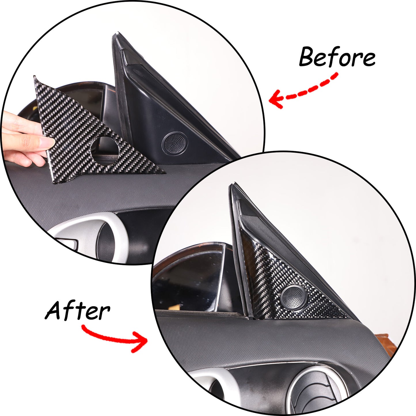 Oak exterior steering wheel decorative frame cover decoration suitable for Maverick 2022+ - v