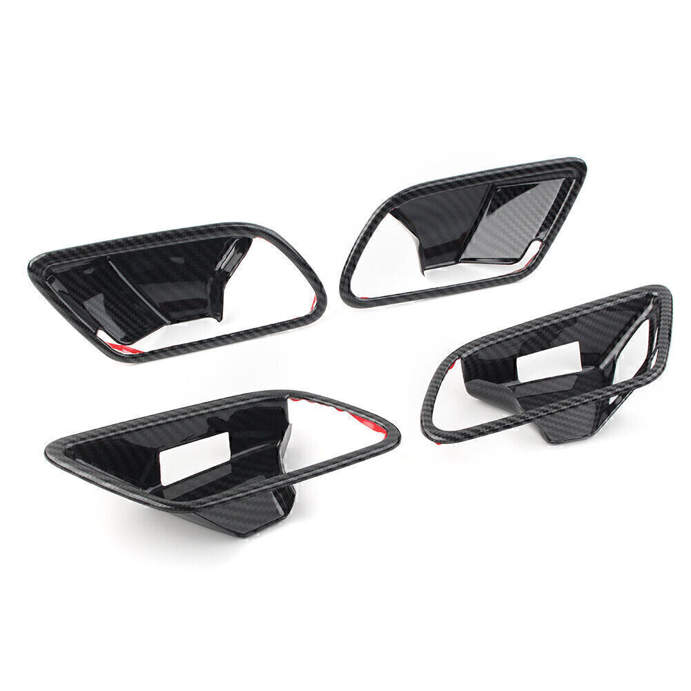 4X Inner Handle Bowl Covers Carbon Fiber Fit for Mercedes-Benz A-Class W177 2019