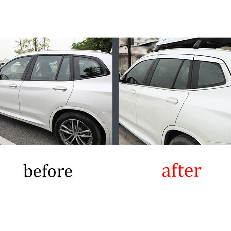 for BMW X3 G01 2018-2021 ABS Chrome Side Window Visor Sun Rain Shield Deflector