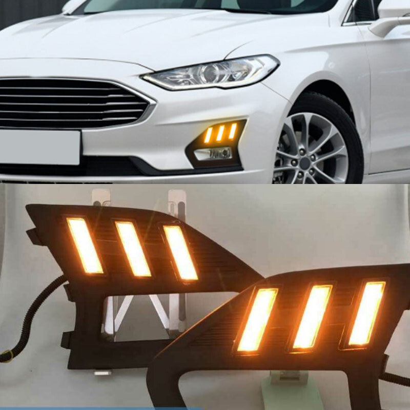 For Mondeo Fusion 2019-2020 LED Front Bumper Fog Light Assembly DRL 2PCS n