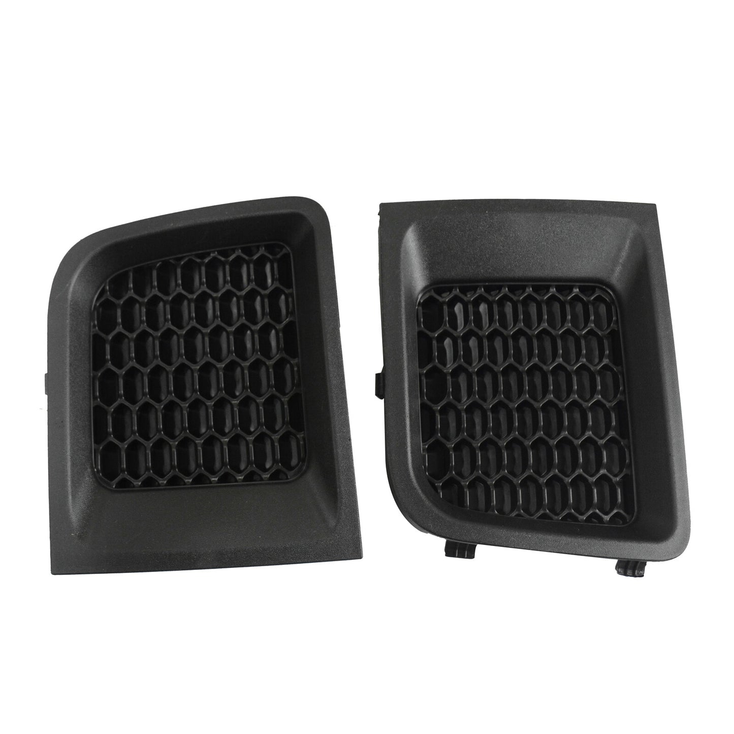 Pair Front Bumper Lower Grille Grill Covers Bezels 2015-2018 for Jeep Renegade