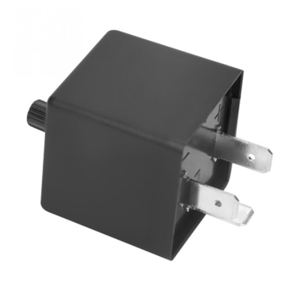 CF13 JL-02 3 Pins LED Flasher Relay Fix Turn Signal Hyper Fast Blink Flash Black Q