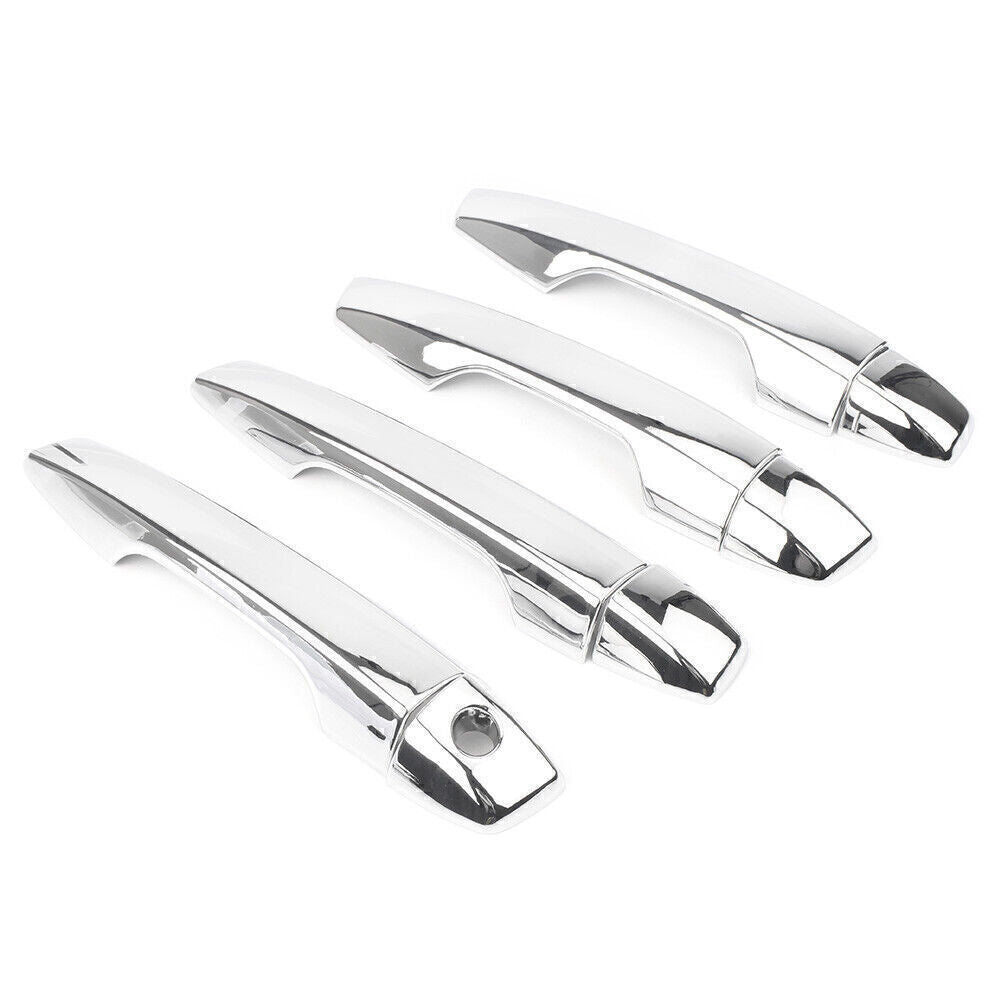 8pcs Door Handle Cover Trim w/ for Smart Holes Chrome for Mitsubishi Eclipse Cross 18
