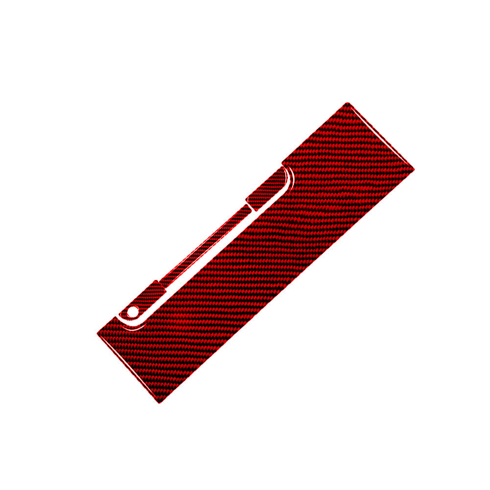 2X Carbon Fiber Rear Window Frame Cover Trim For 718 2016-2022 v