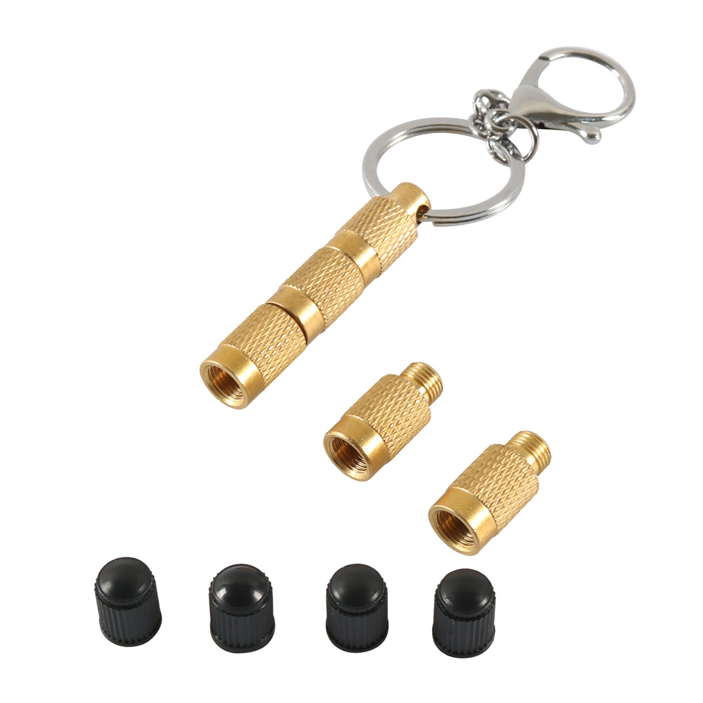 4 in 1 Solid Brass Tire Deflator Tire Air Down Tool Kit Auto Accessories