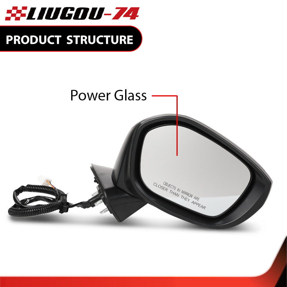 Suitable for Honda for Civic 22-23 3-pin power adjustment black mirror right passenger side- v