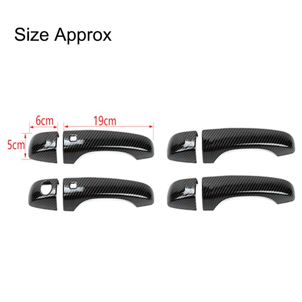 8PCS Exterior Door Grab Handle Shell Cover Trim for Chrysler 300/300C 2011-2023