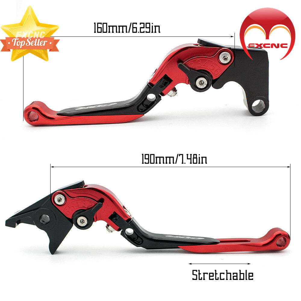 Applicable to for Honda CB600F 2007-2010 2011 2012 2012 Folding Extended Brake Clutch Lever Marking