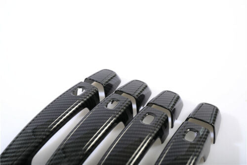 Side Door Handle Cover Trim8X for Chevrolet Blazer 2019 2020 Carbon Fiber Style