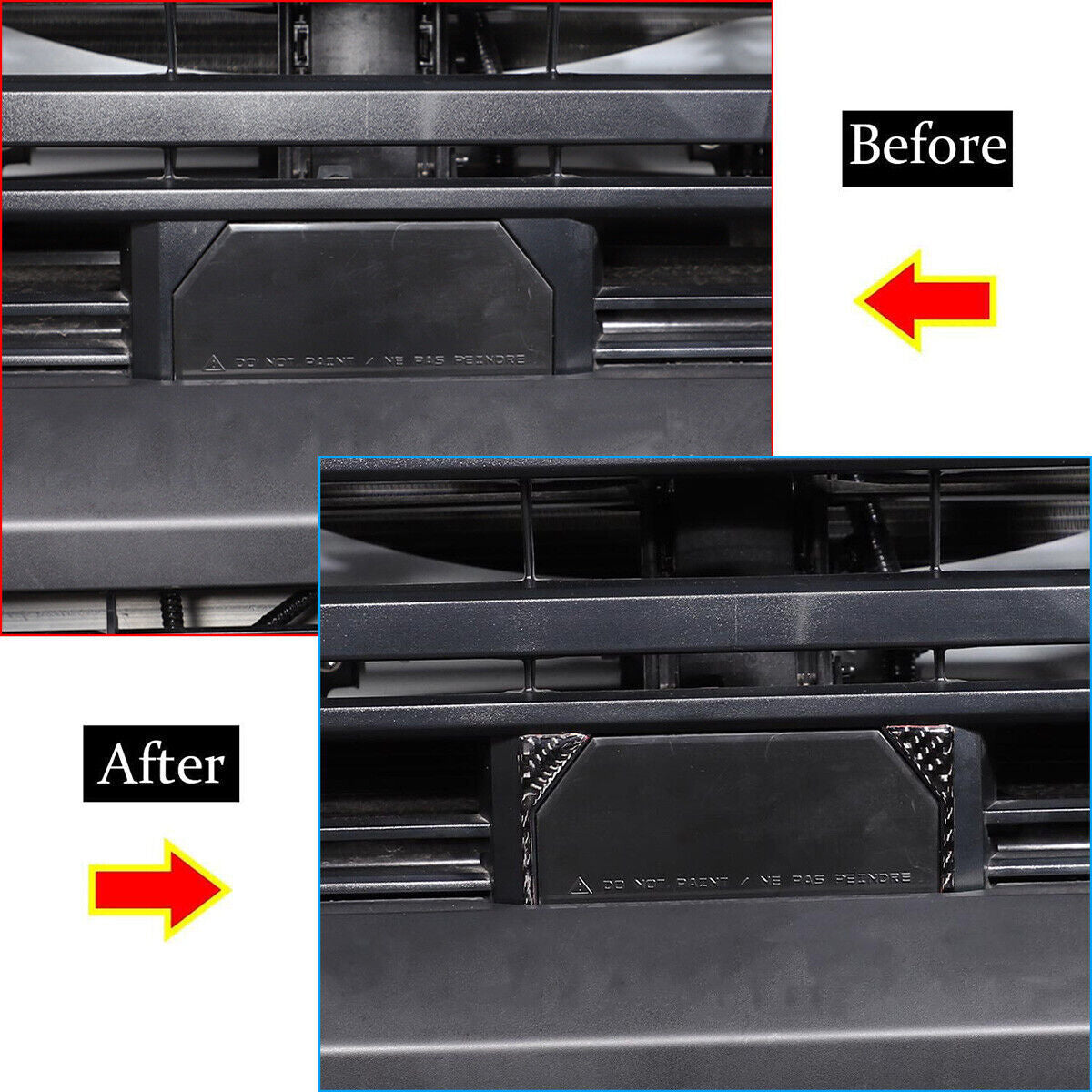 For Toyot@ Tundr@ 2022-23 Trailer Hitch Hook Panel Trim Accessories Carbon Fiber