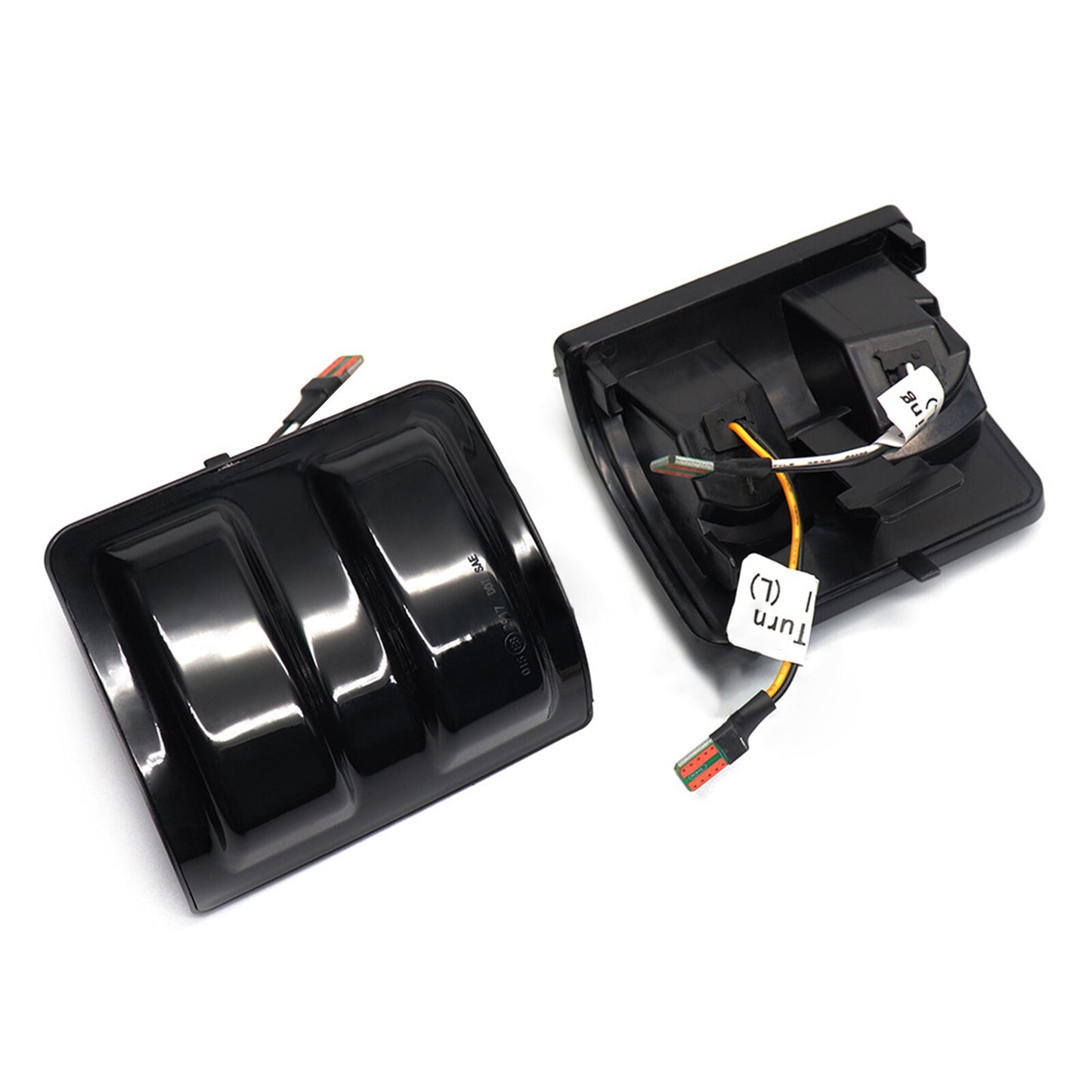 Two LED side mirror marker lights for 2008-2016 for Ford F250, F350, F450, F550 Super Duty-Free.