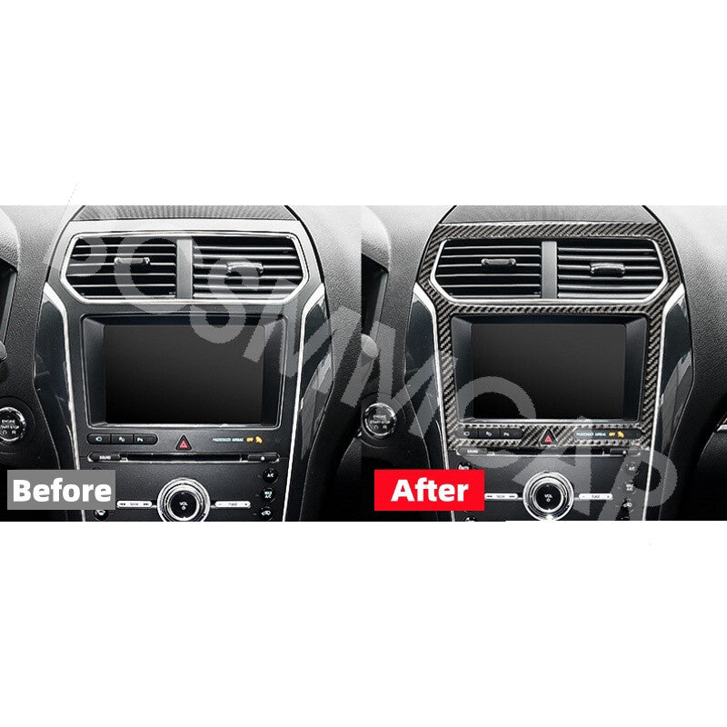 Fit for Ford Explorer 2013-2019 Car GPS Navi Stereo Radio Panel Frame Cover Trim Q