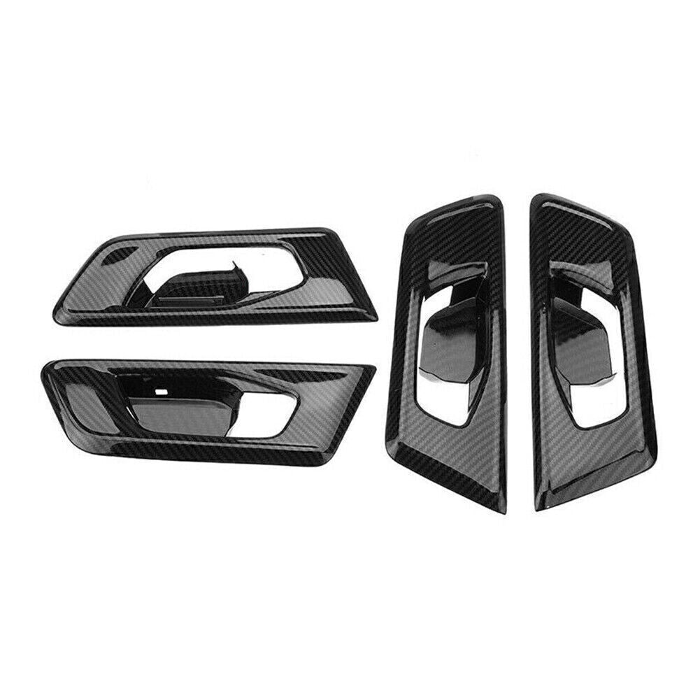 4pcs Inner Door Handle Cover Trim Set for HONDA CR-V CRV 2017-2021 Carbon Fiber