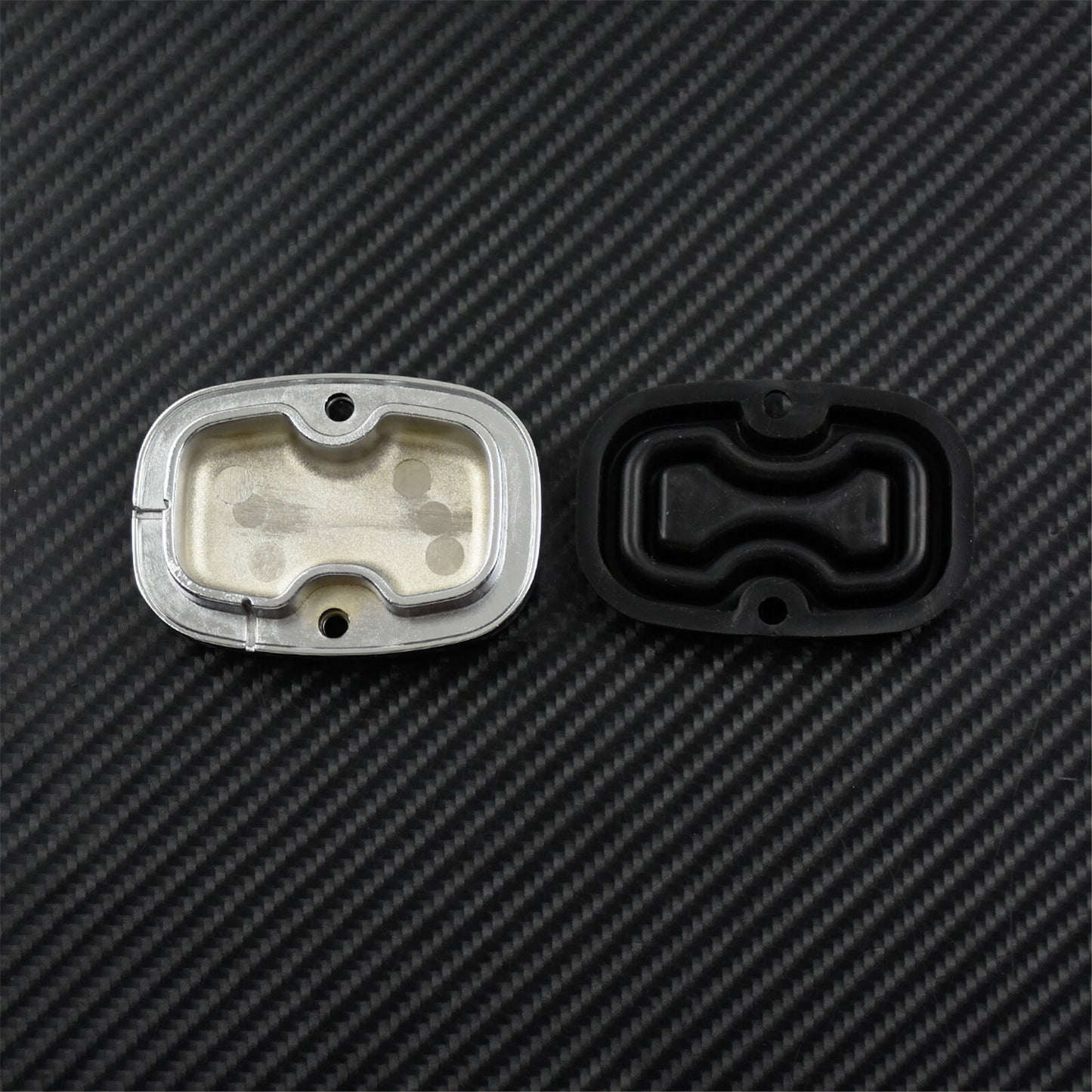 Chrome Rear Brake Master Cylinder Cover w/ Gasket Fit For 2008-18 for Harley Touring